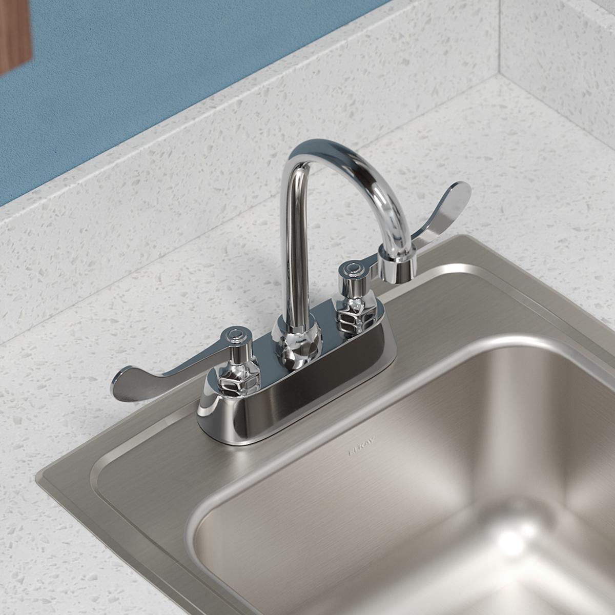 lustrous satin single bowl drop-in bar sink
