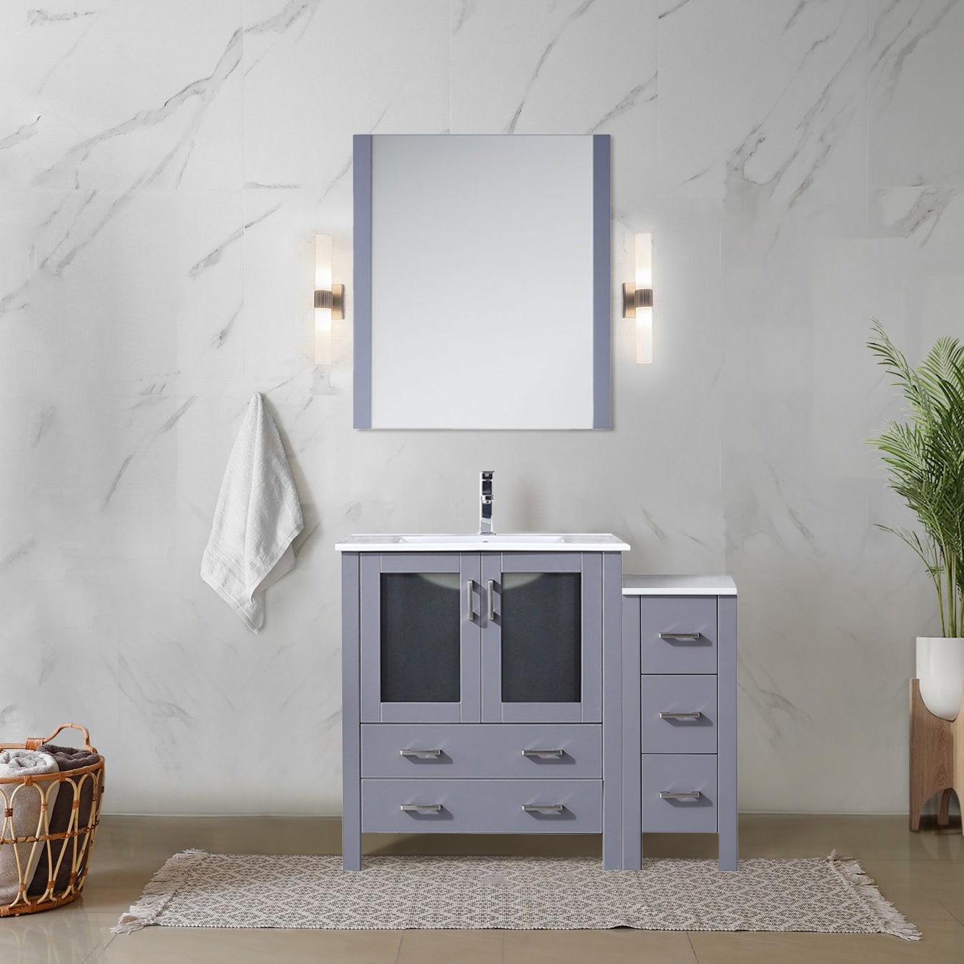 white vanity