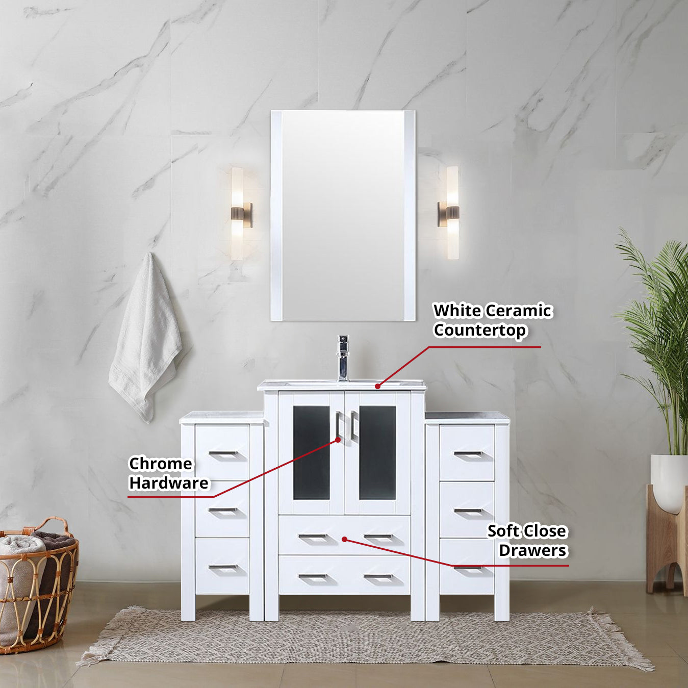 white vanity