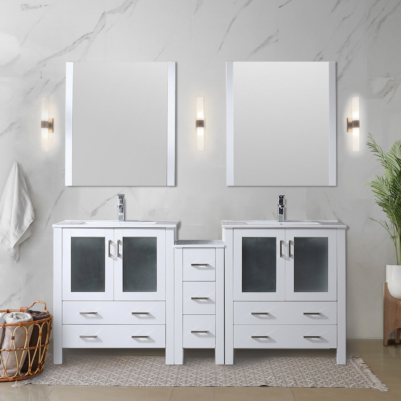 white vanity