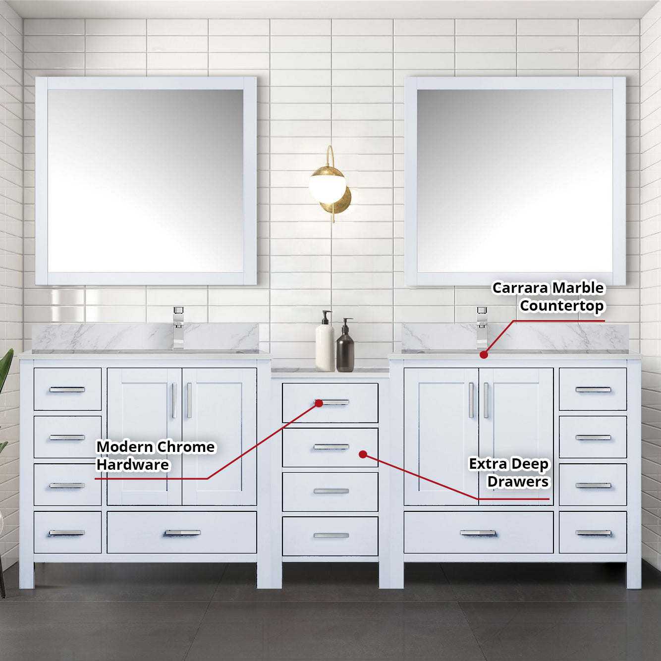 white vanity