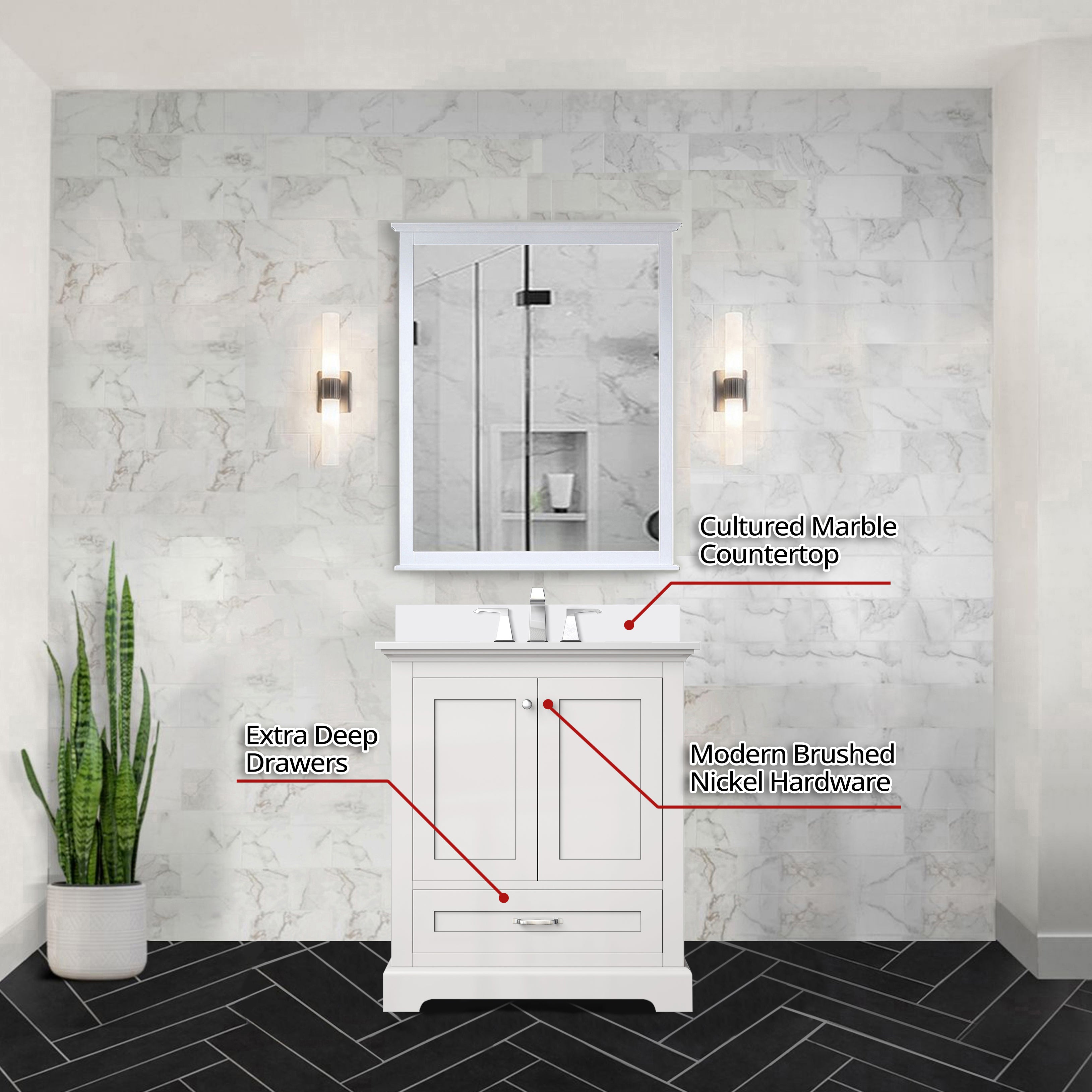 white vanity