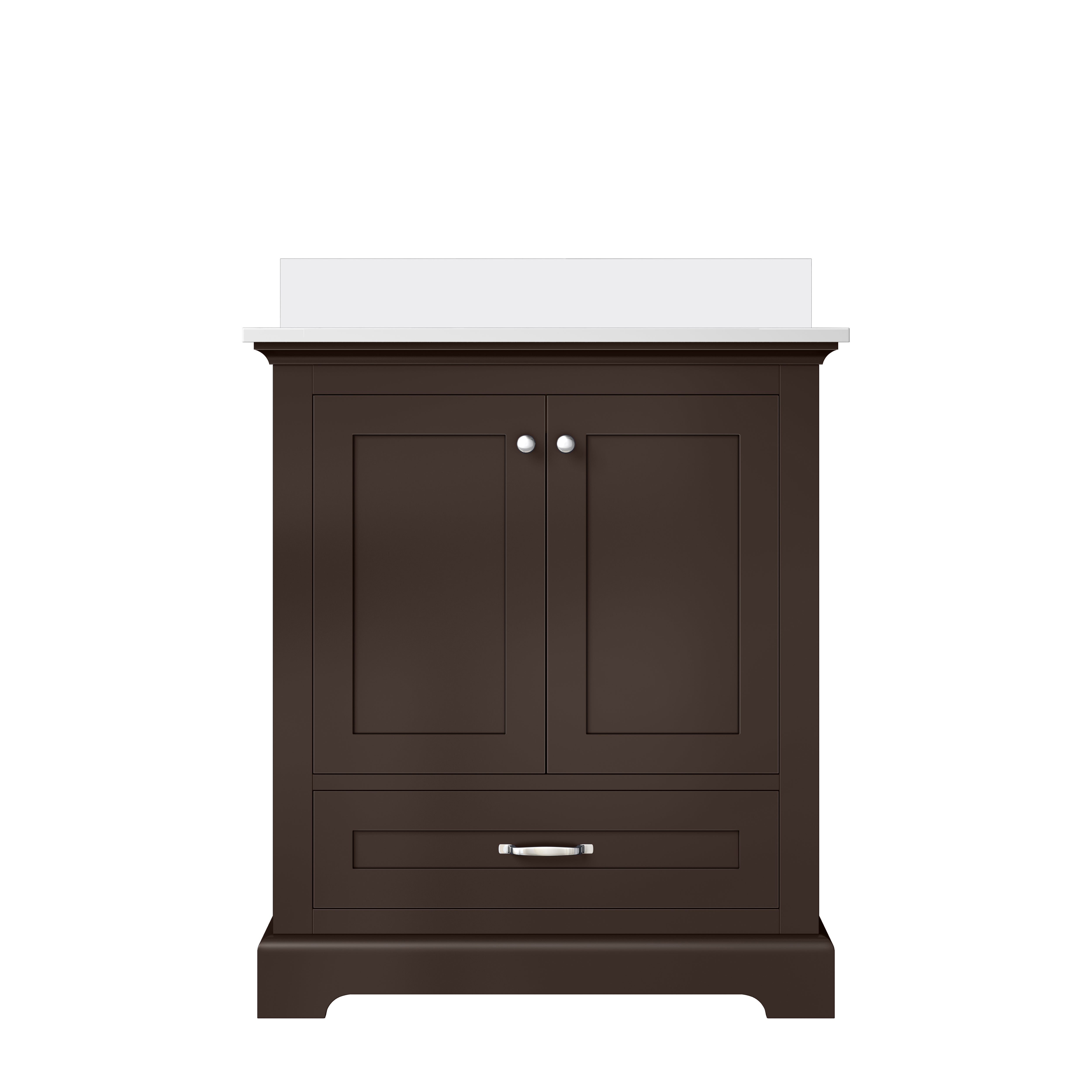 Lexora Dukes 30 in. W x 22 in. D Single Bath Vanity and Cultured Marble Top