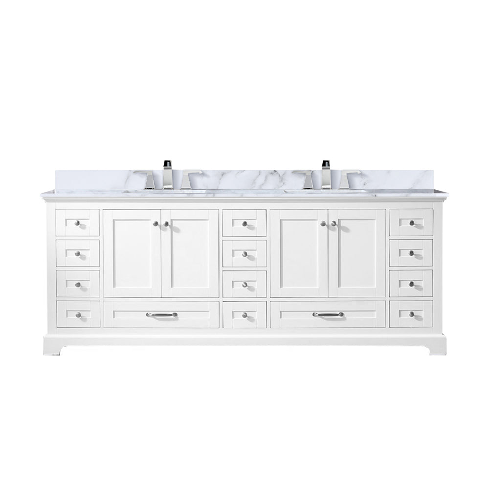 Lexora Dukes 84 in. W x 22 in. D Double Bath Vanity