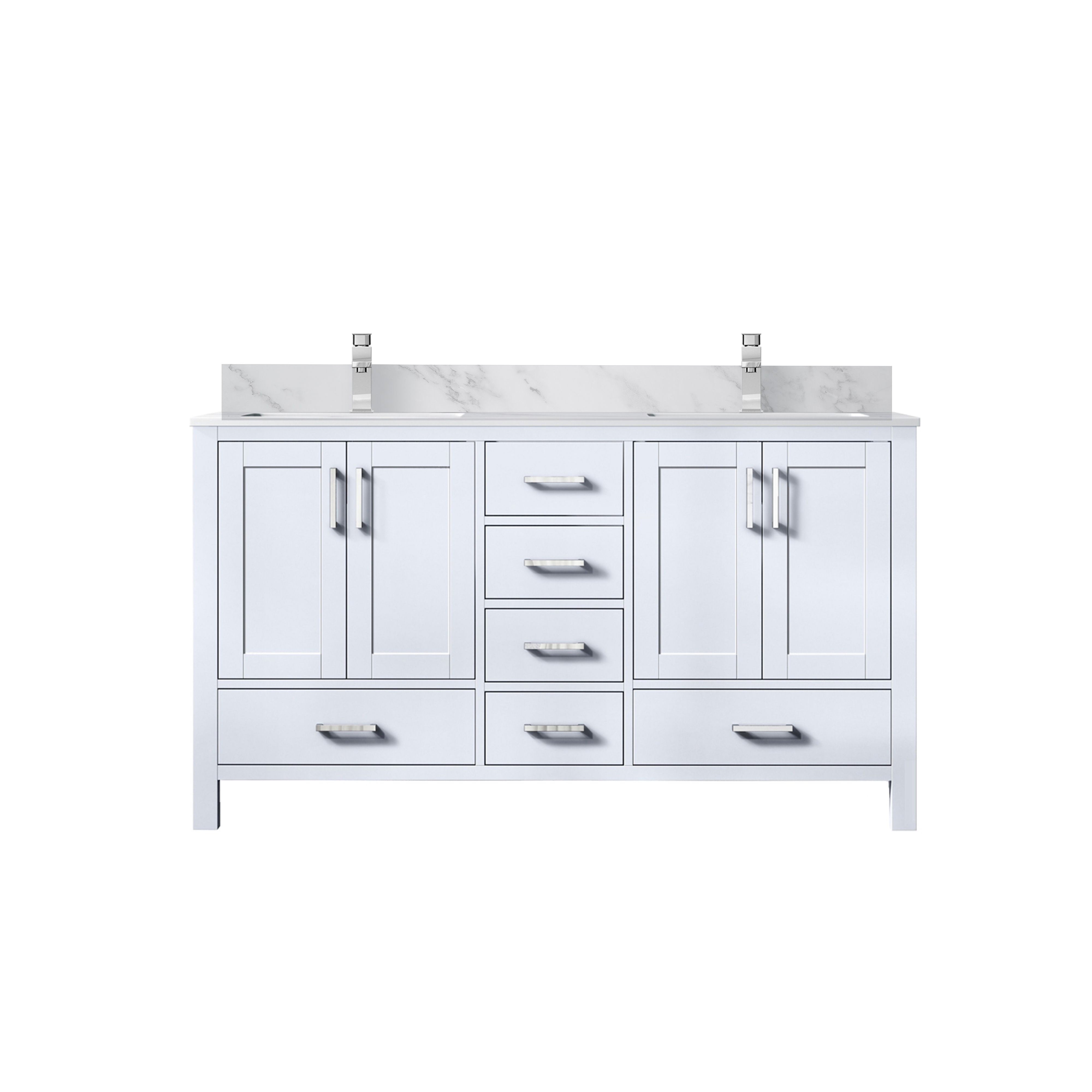 Lexora Jacques 60 in. W x 22 in. D Double Bath Vanity
