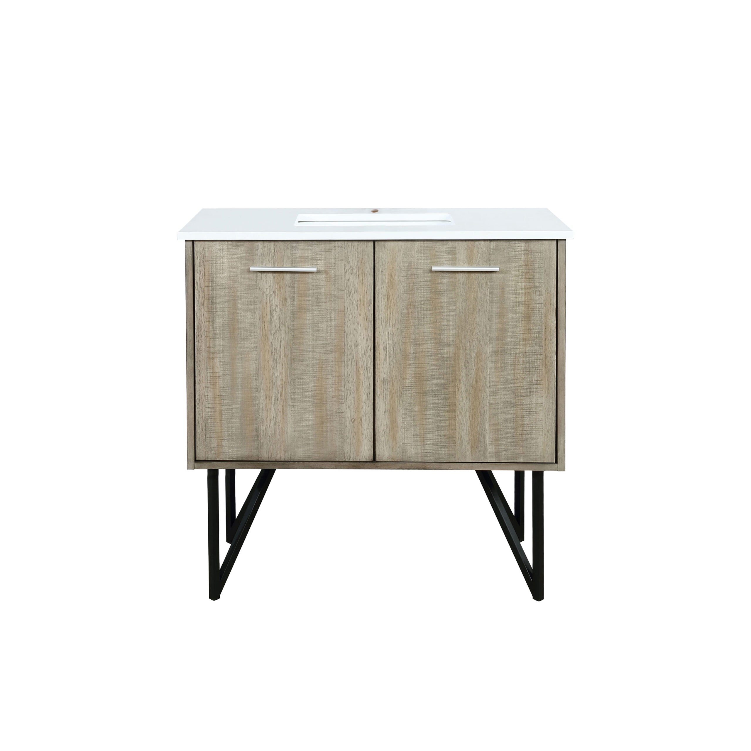 Lexora Lancy 36 in W x 20 in D Bath Vanity with Cultured Marble Top