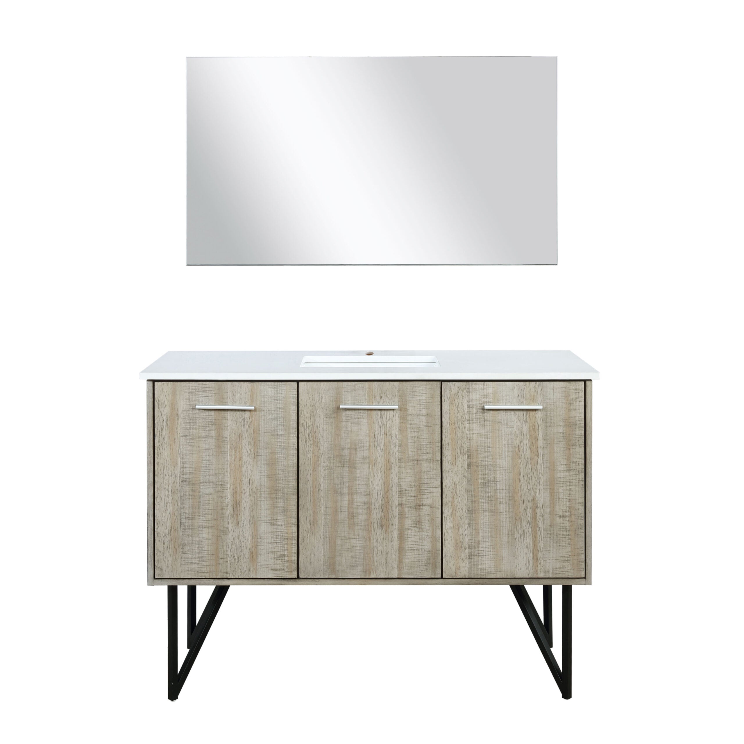 Lexora Lancy 48 in W x 20 in D Bath Vanity with Cultured Marble Top