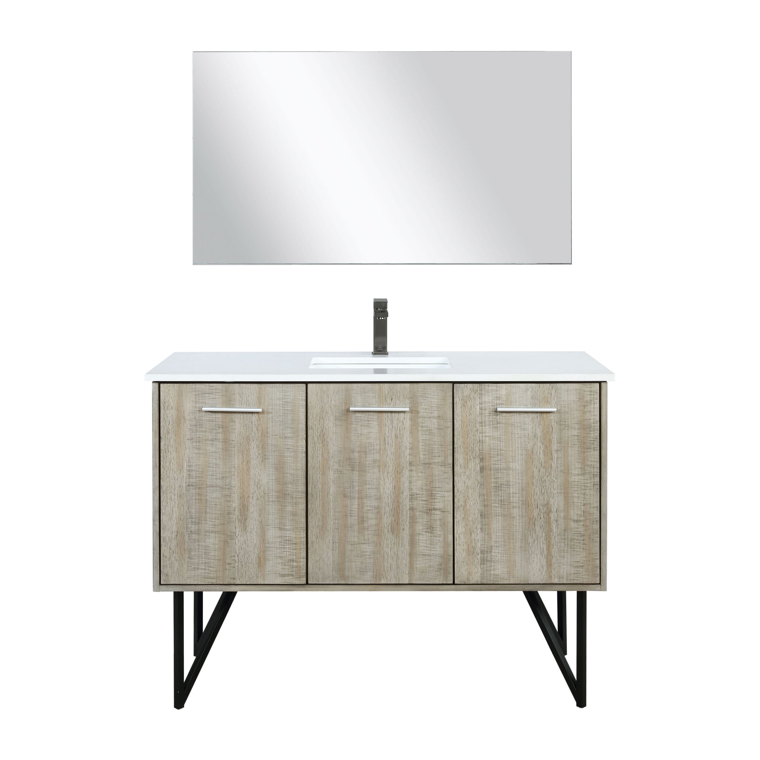 Lexora Lancy 48 in W x 20 in D Bath Vanity with Cultured Marble Top