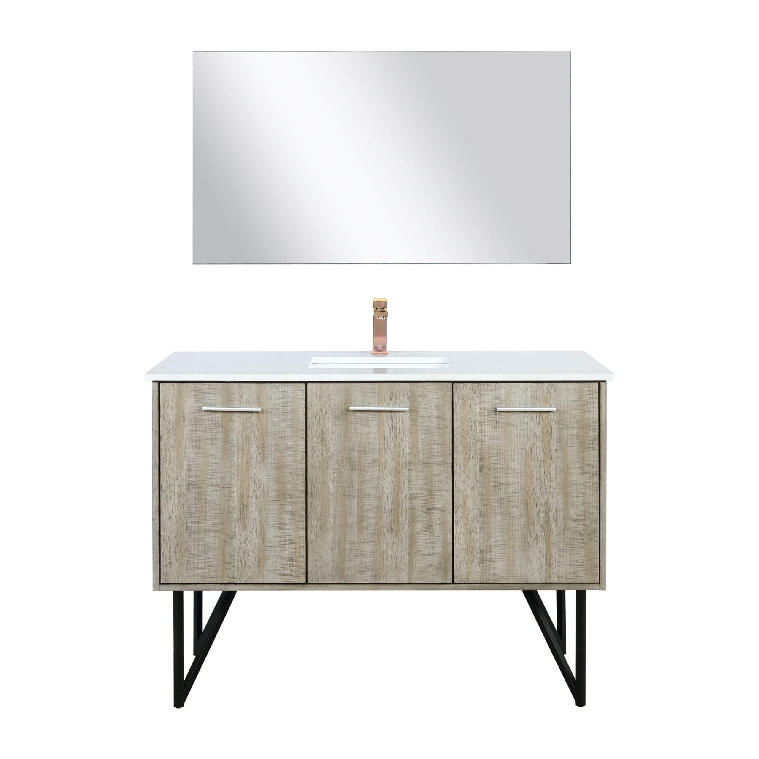 Lexora Lancy 48 in W x 20 in D Bath Vanity with Cultured Marble Top