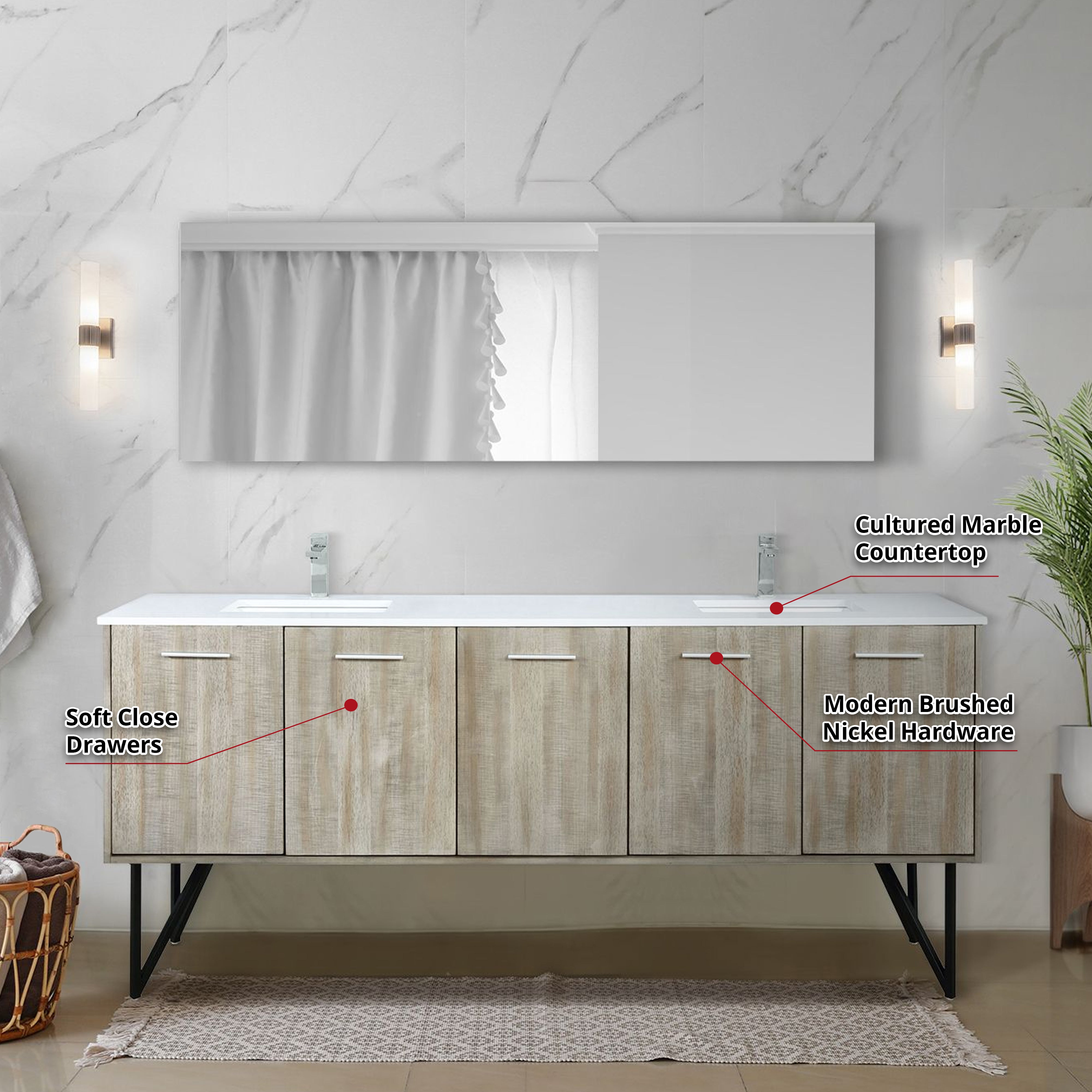 rustic acacia vanity