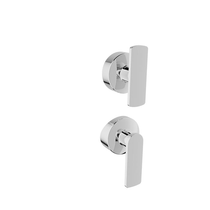 chrome shower valve
