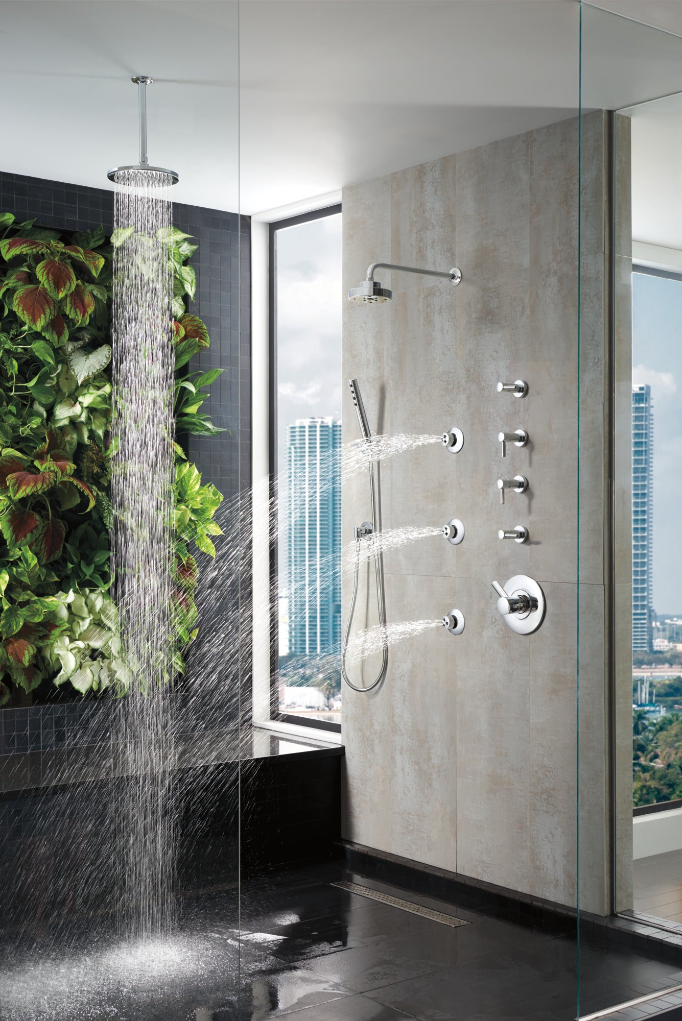 chrome thermostatic valve