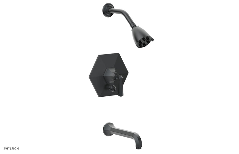 Phylrich LE VERRE & LA CROSSE Pressure Balance Tub and Shower Set - Lever Handle