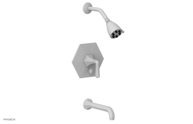 Phylrich LE VERRE & LA CROSSE Pressure Balance Tub and Shower Set - Lever Handle