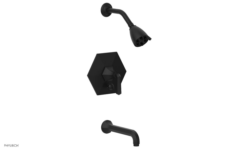 Phylrich LE VERRE & LA CROSSE Pressure Balance Tub and Shower Set - Lever Handle