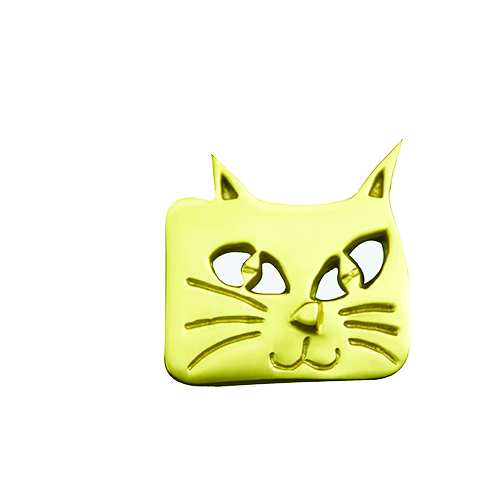 satin brass knob