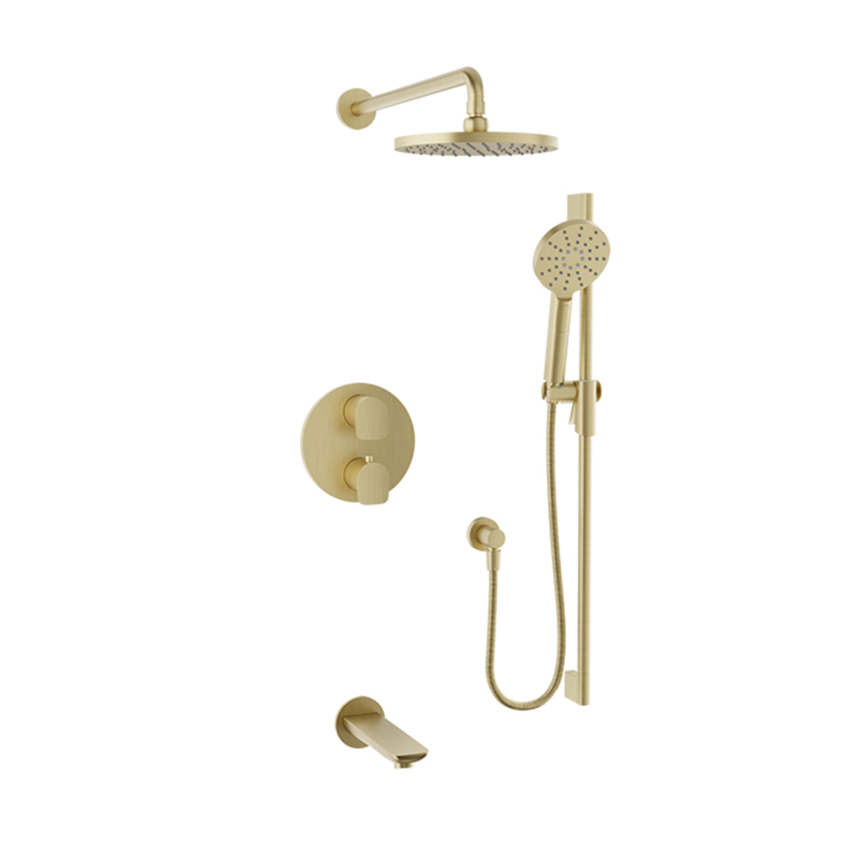 Baril Sens Complete Thermostatic Pressure Balanced Shower Kit - Non-Shared Ports