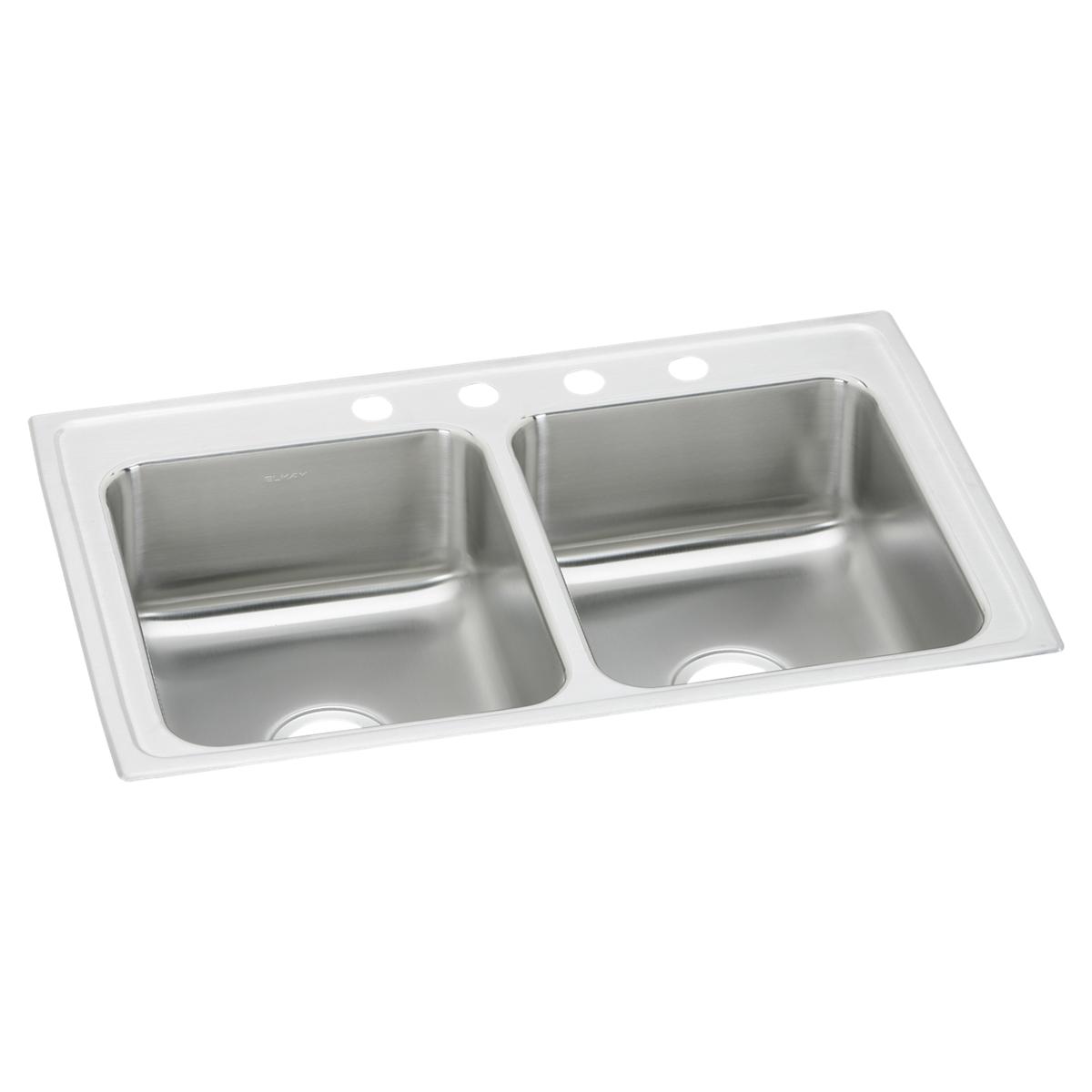 Elkay Celebrity 33" x 22" x 7-1/2" Equal Double Bowl Drop-in Sink