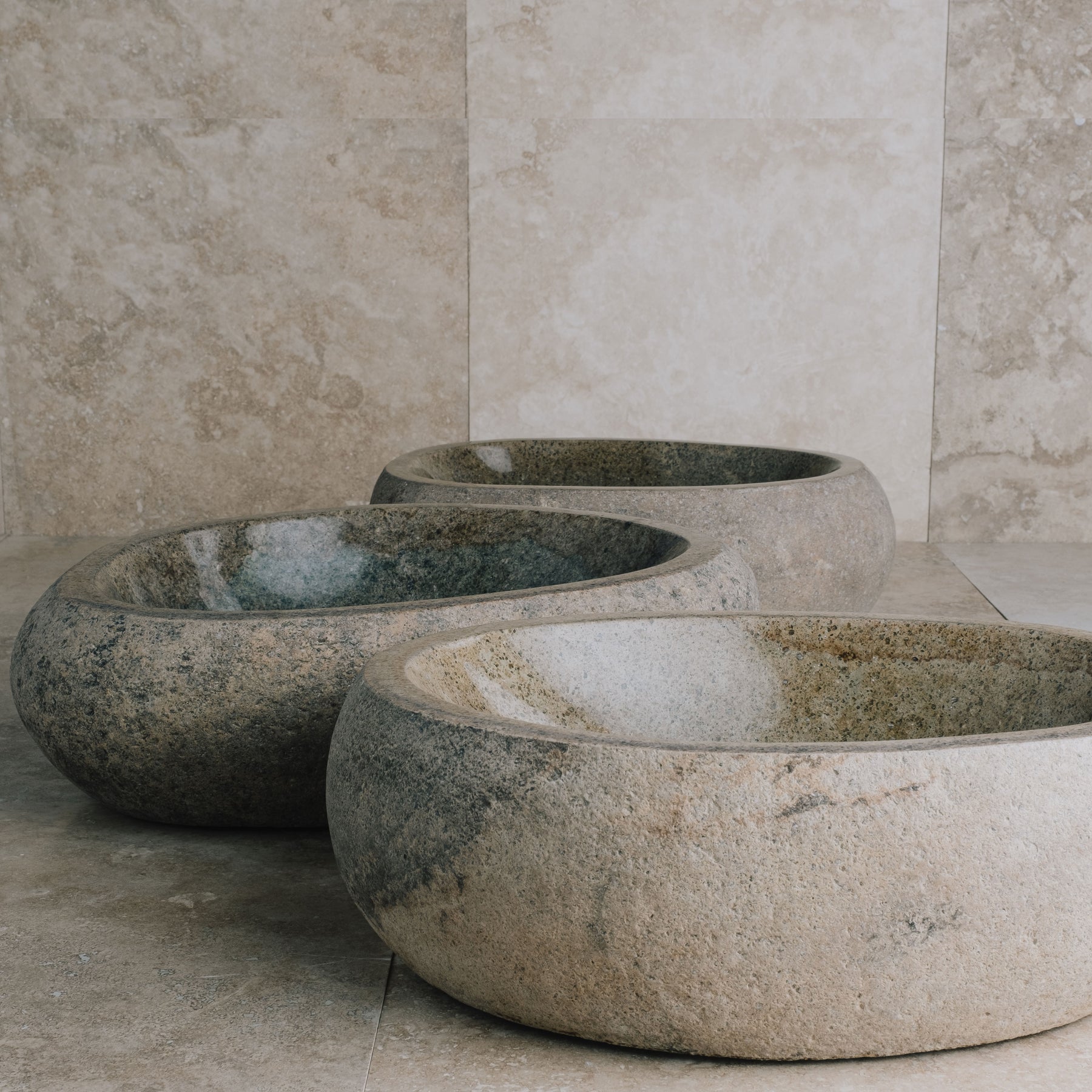 granite boulder sink