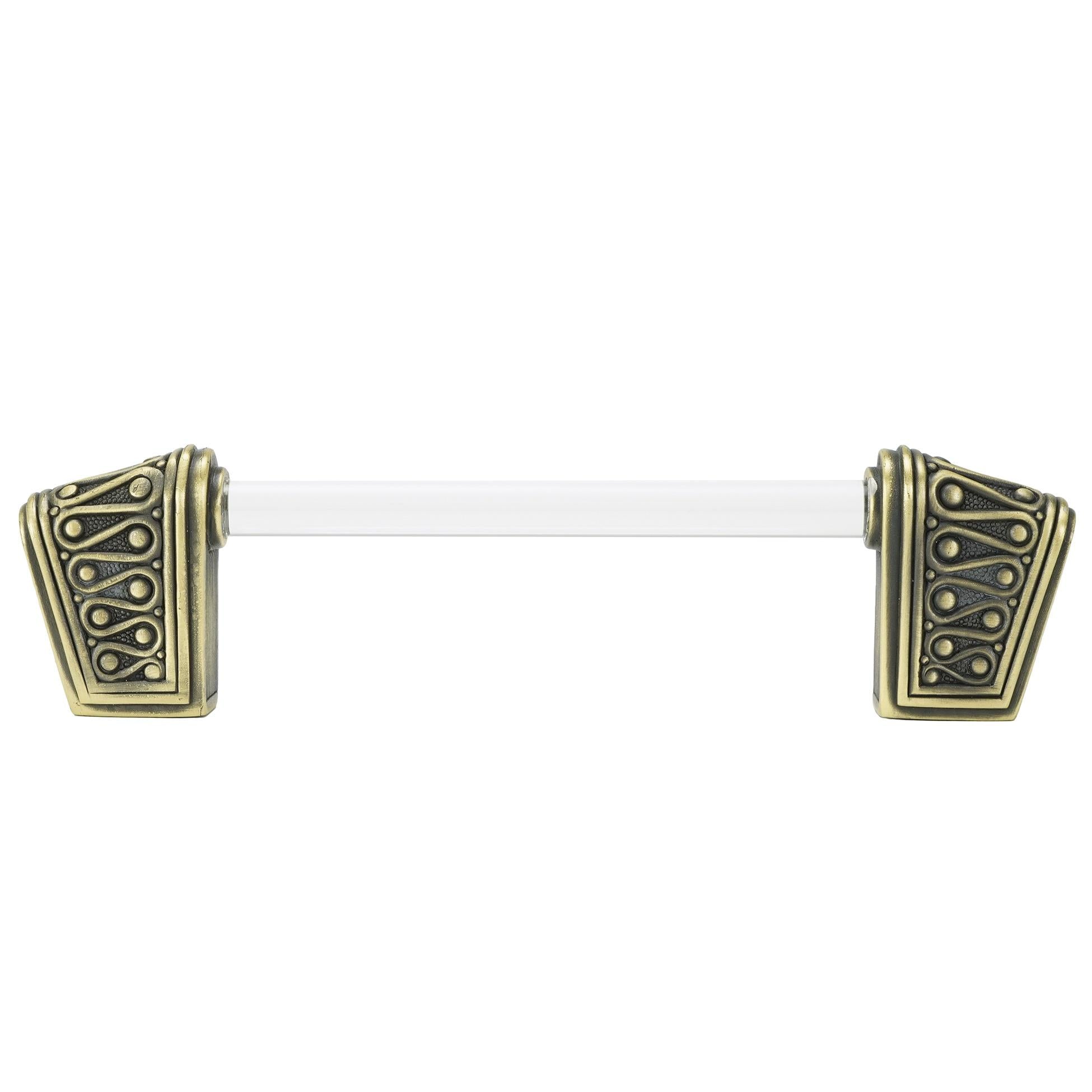 burnish brass pull