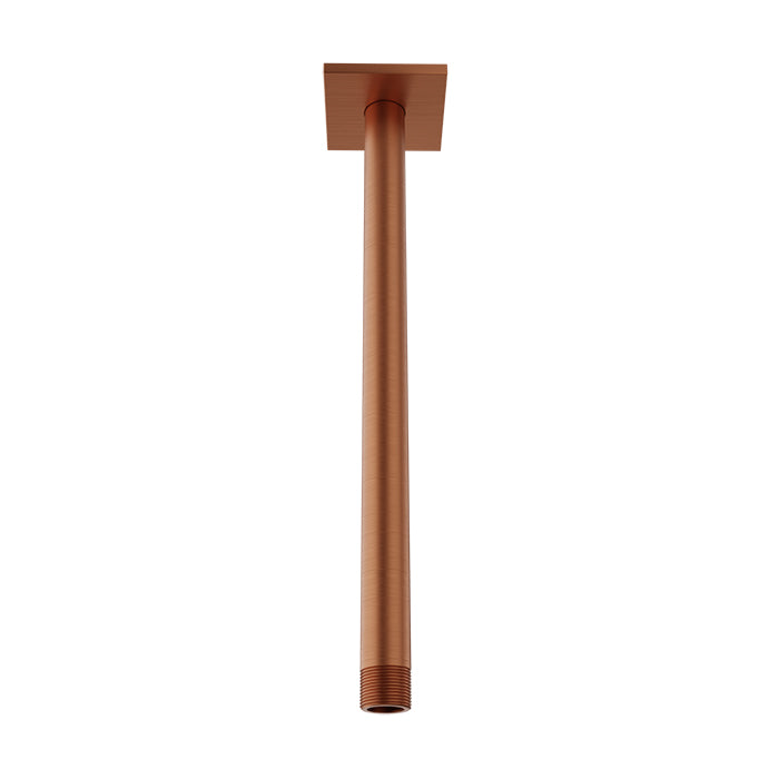 Baril Shower Components 12 inch Ceiling Mounted Shower Arm with Flange