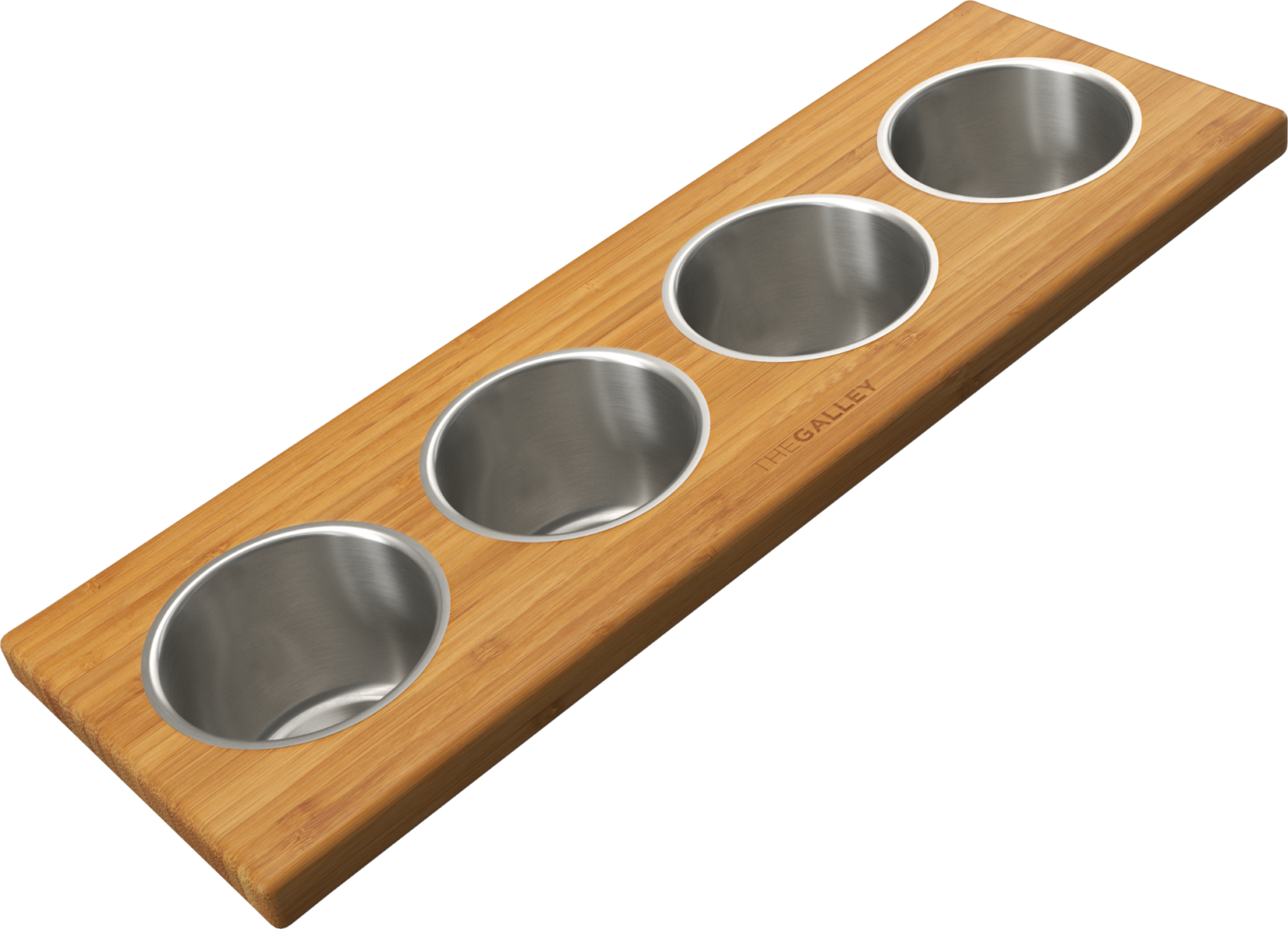 natural golden bamboo garnish board