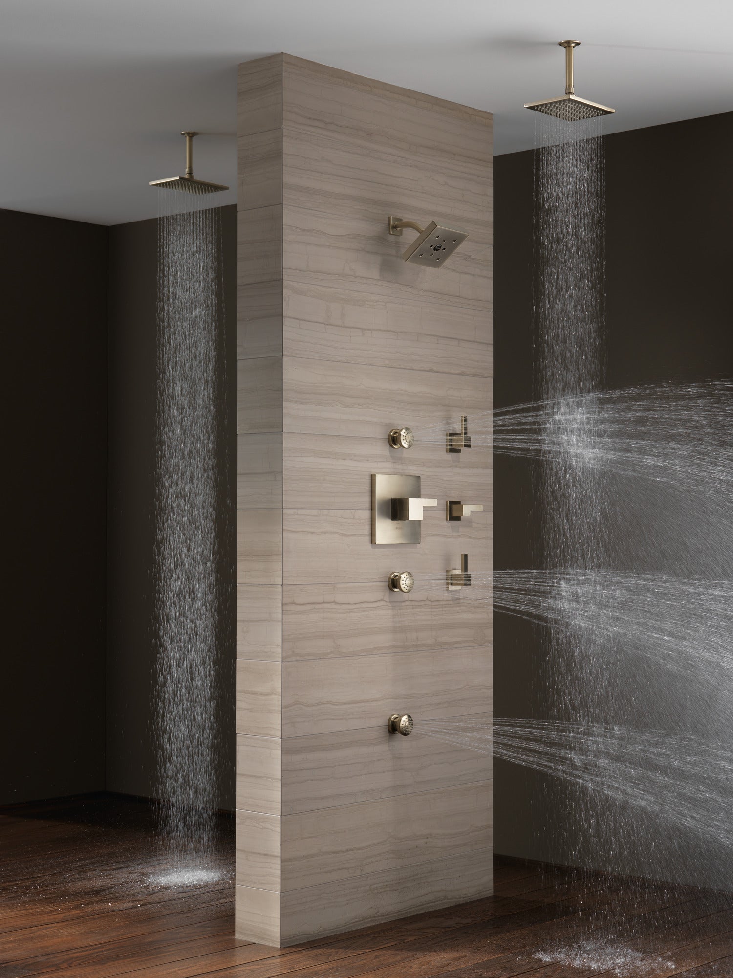 brushed nickel thermostatic valve