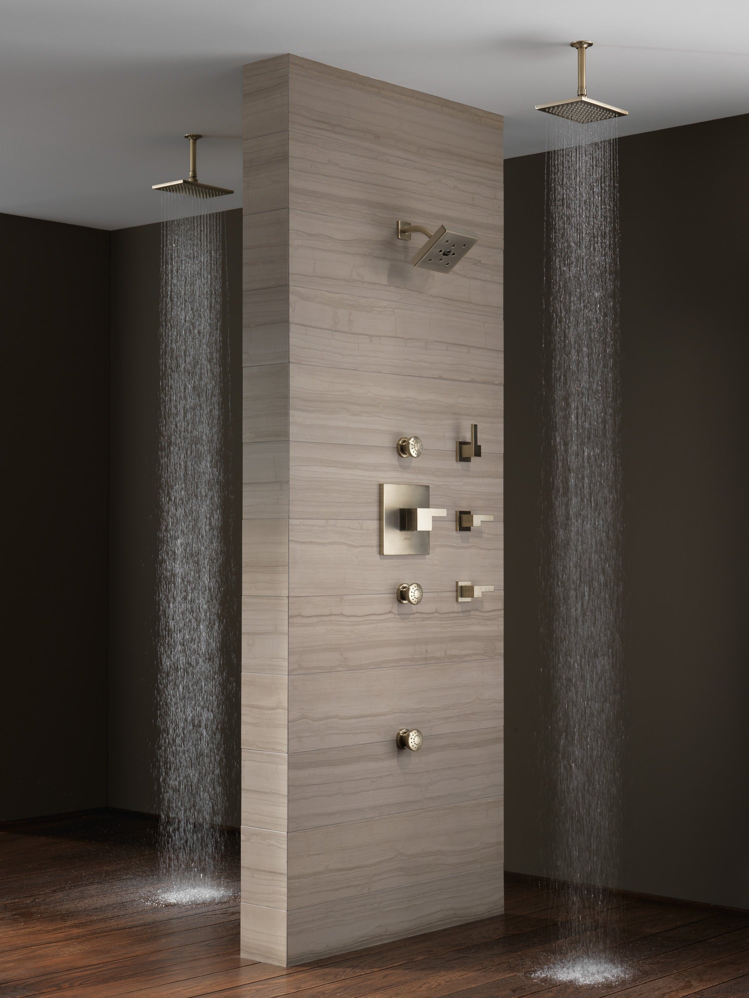 brushed nickel thermostatic valve