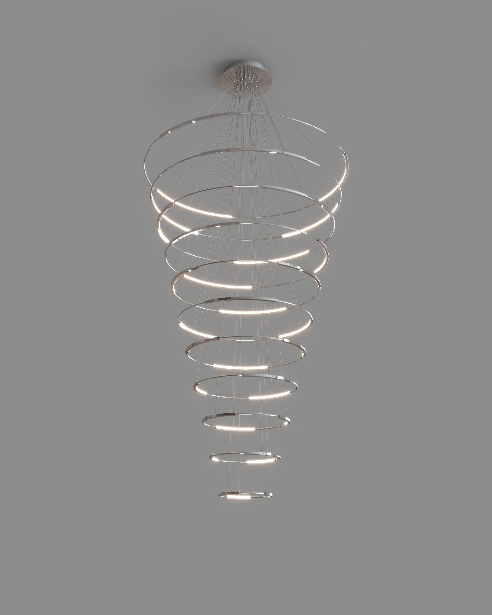 chrome chandelier