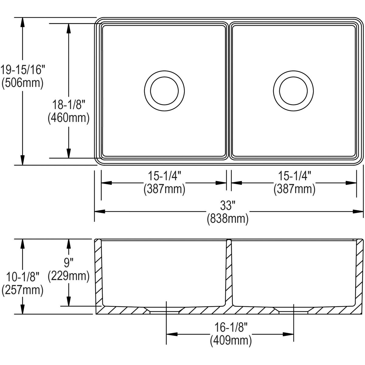 white farmhouse sink kit