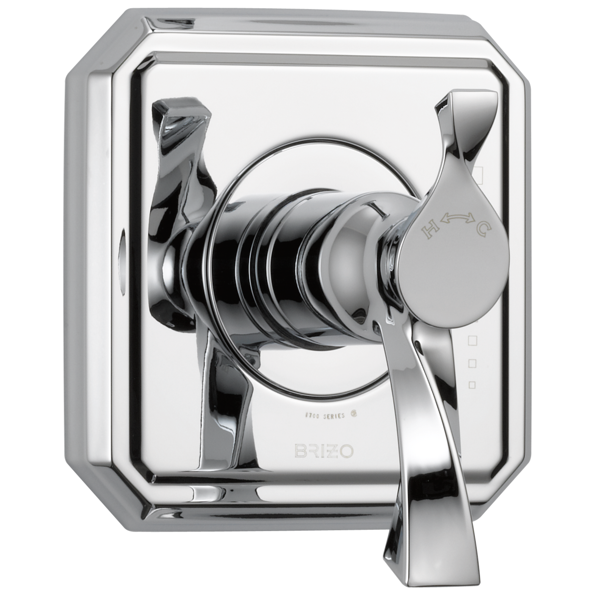 chrome thermostatic valve