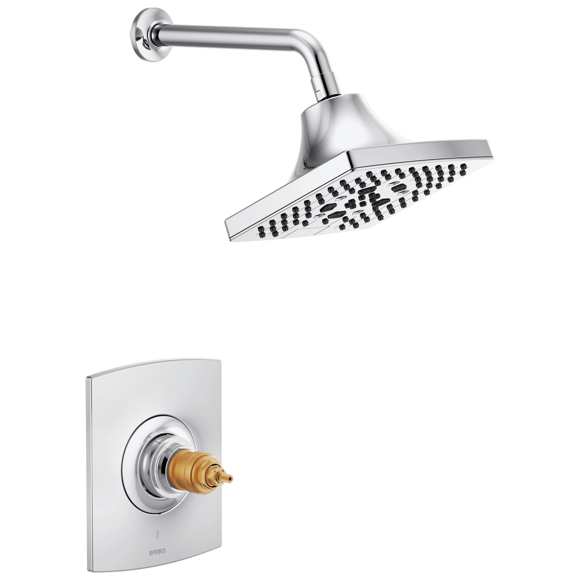 chrome thermostatic shower