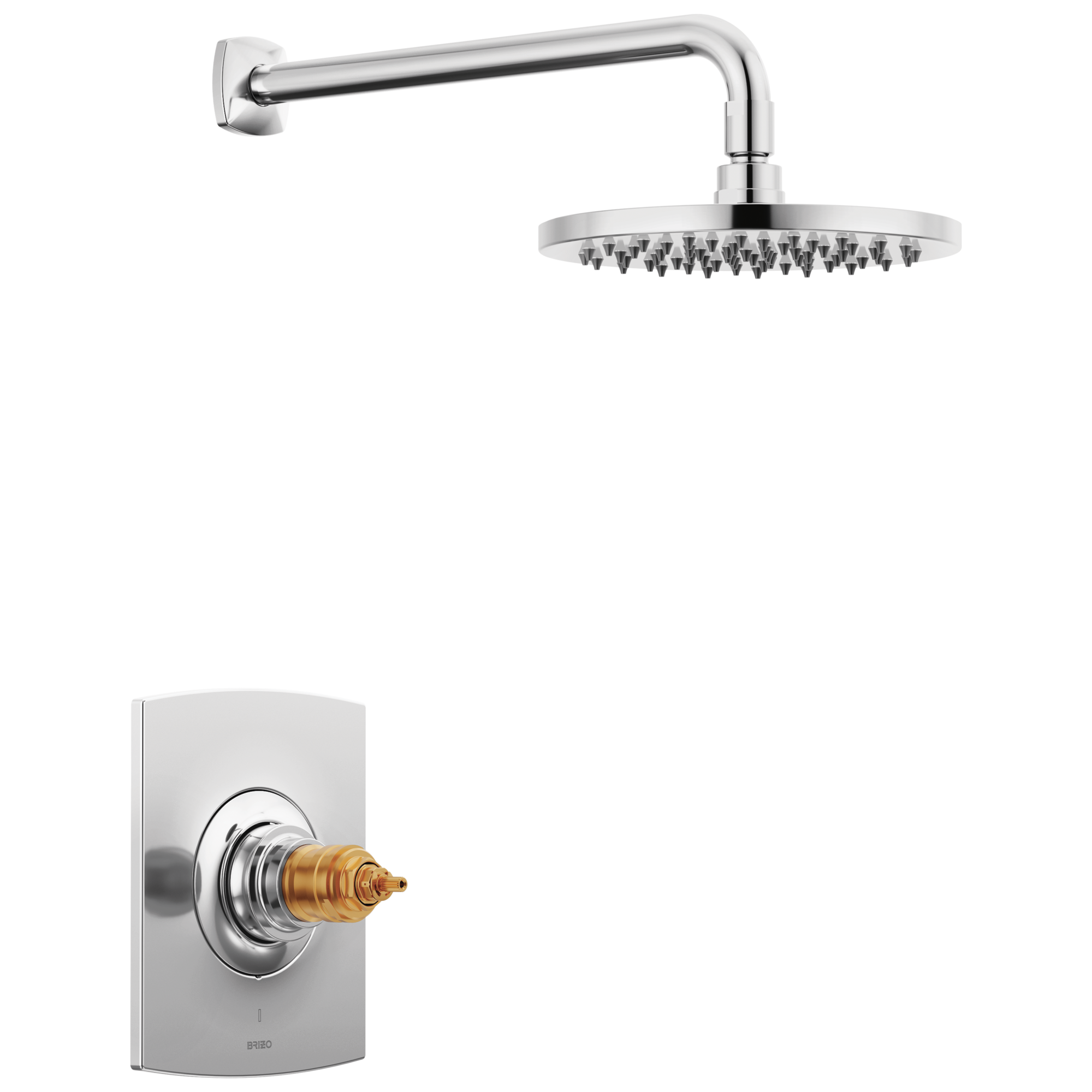 chrome thermostatic shower