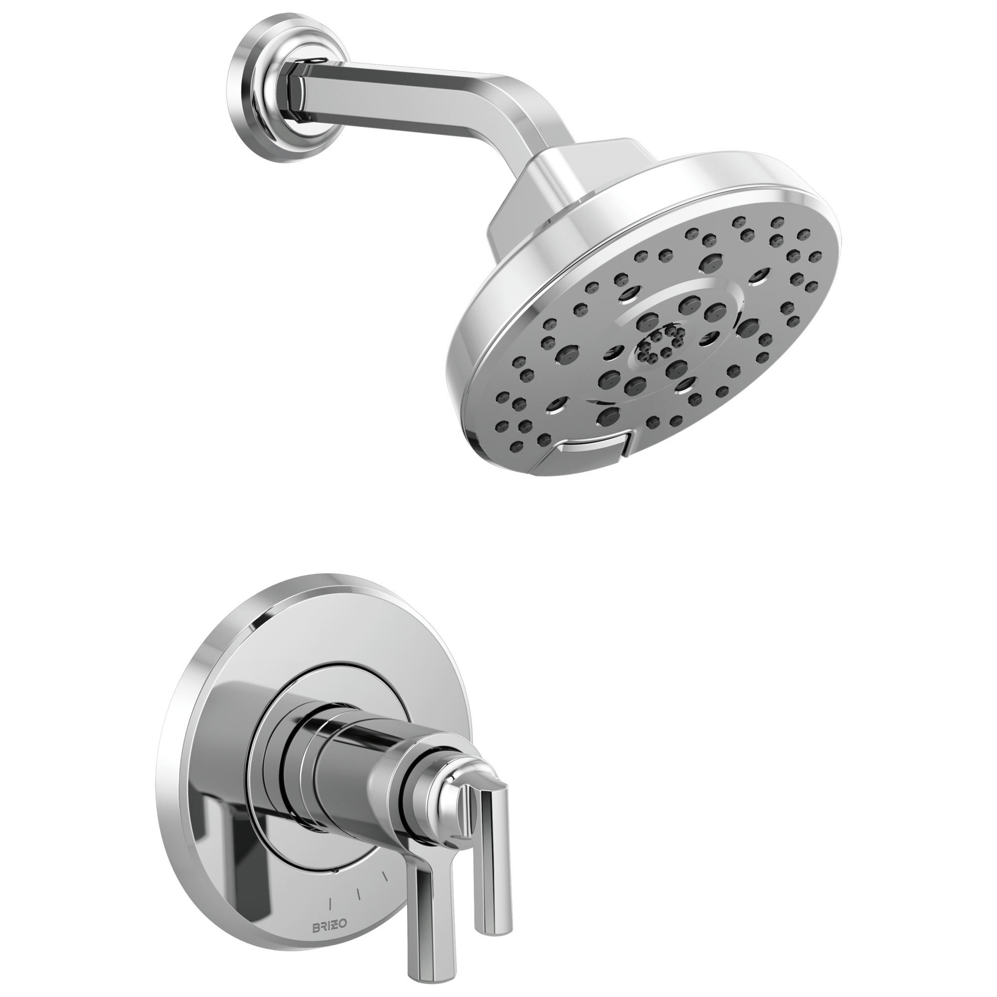 chrome thermostatic shower