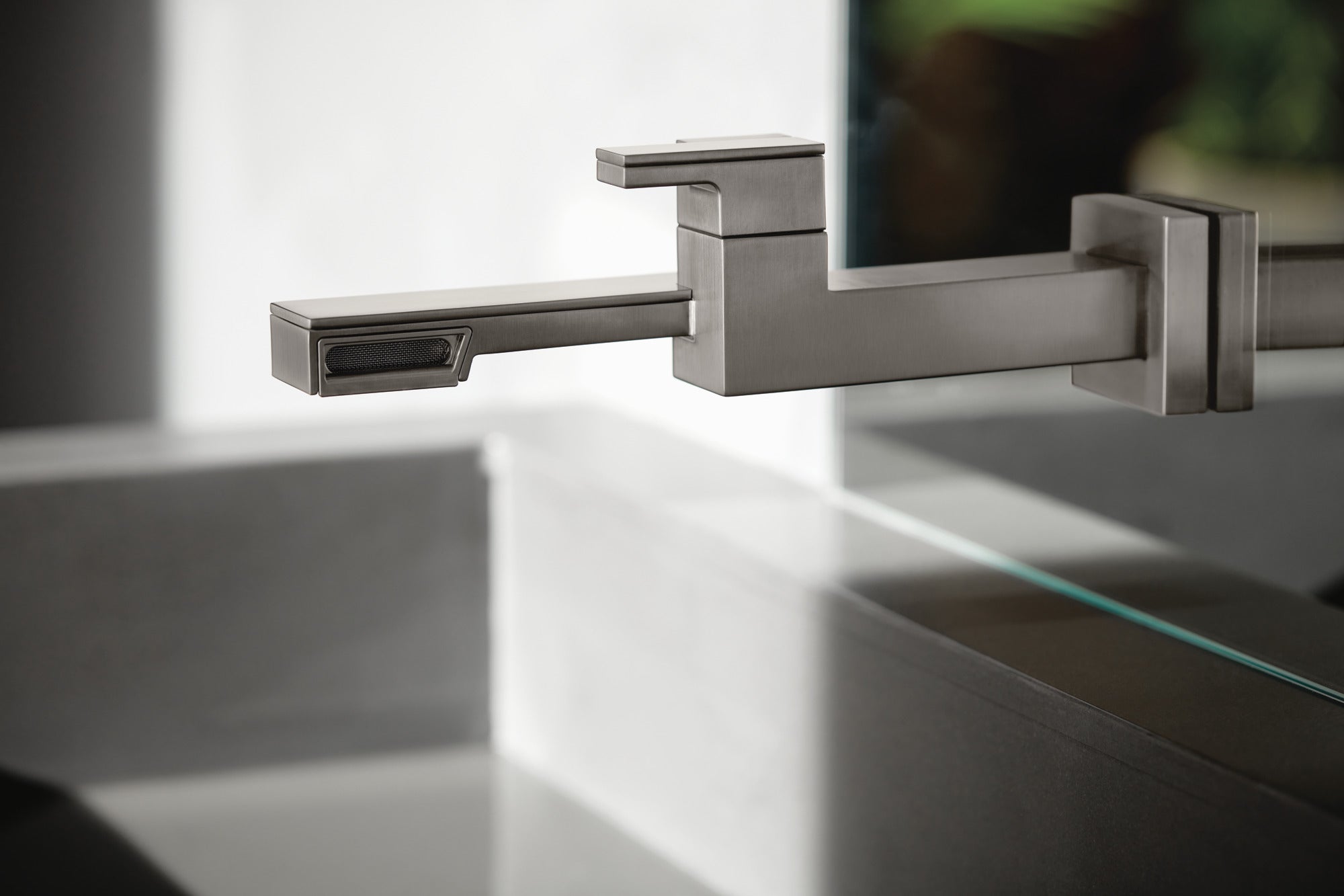 luxe steel lavatory faucet