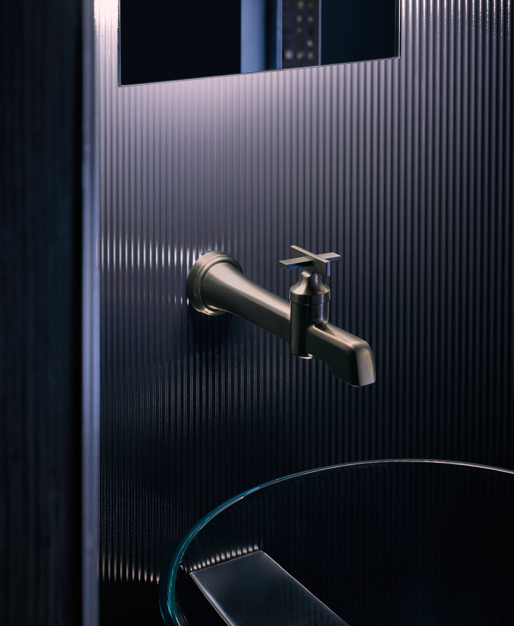 luxe steel lavatory faucet
