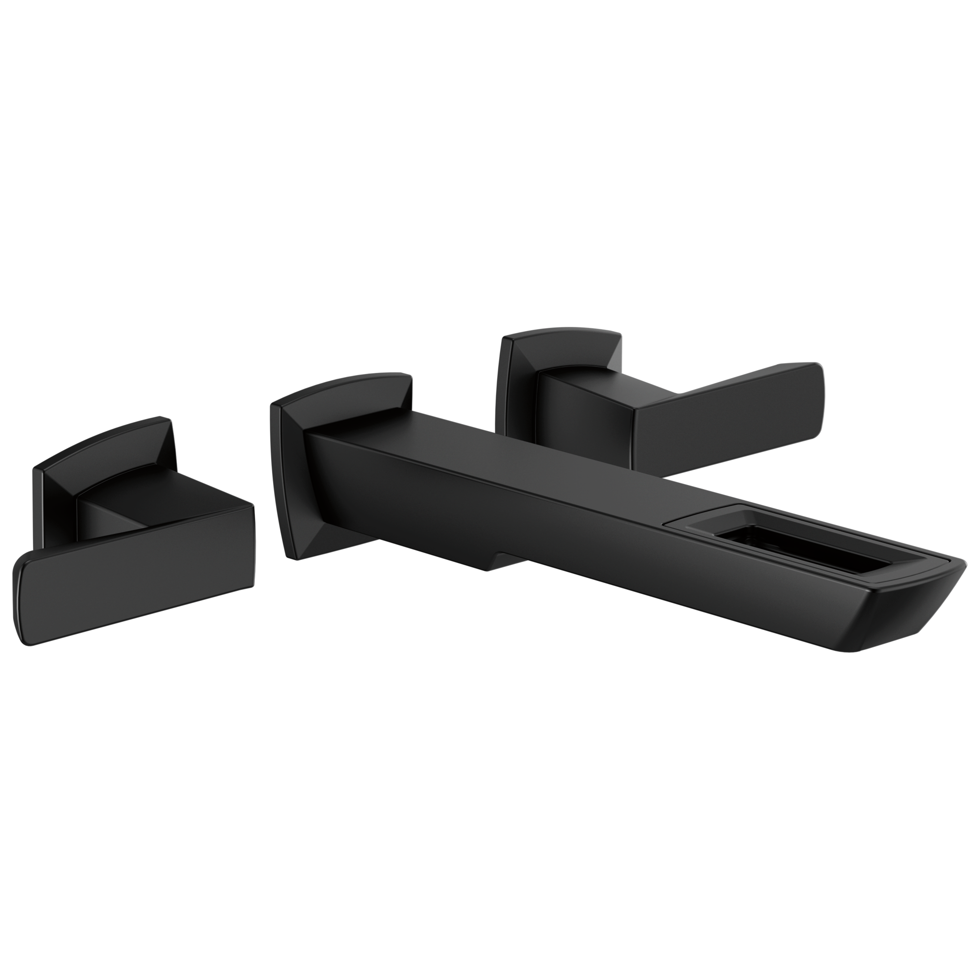 Brizo Vettis Two-Handle Wall Mount Lavatory Faucet With Open-Flow Spout 1.2 GPM