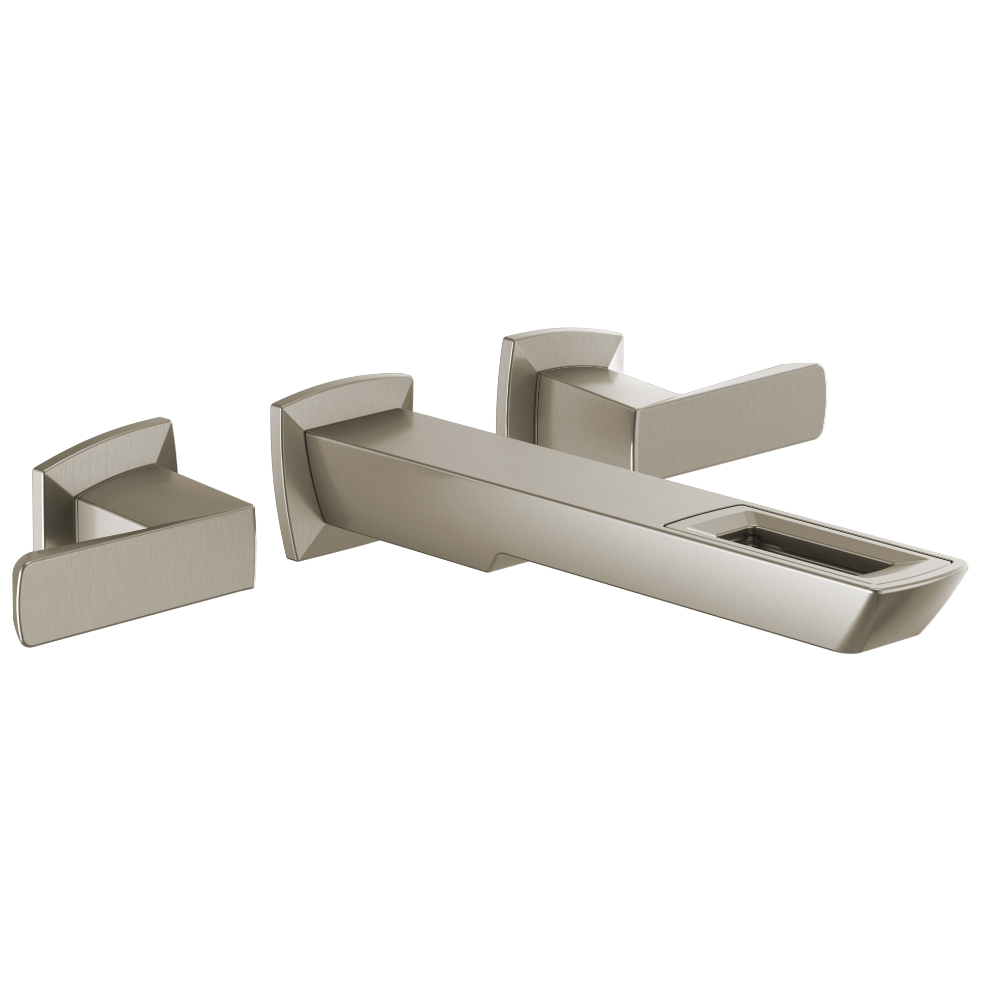 Brizo Vettis Two-Handle Wall Mount Lavatory Faucet With Open-Flow Spout 1.2 GPM