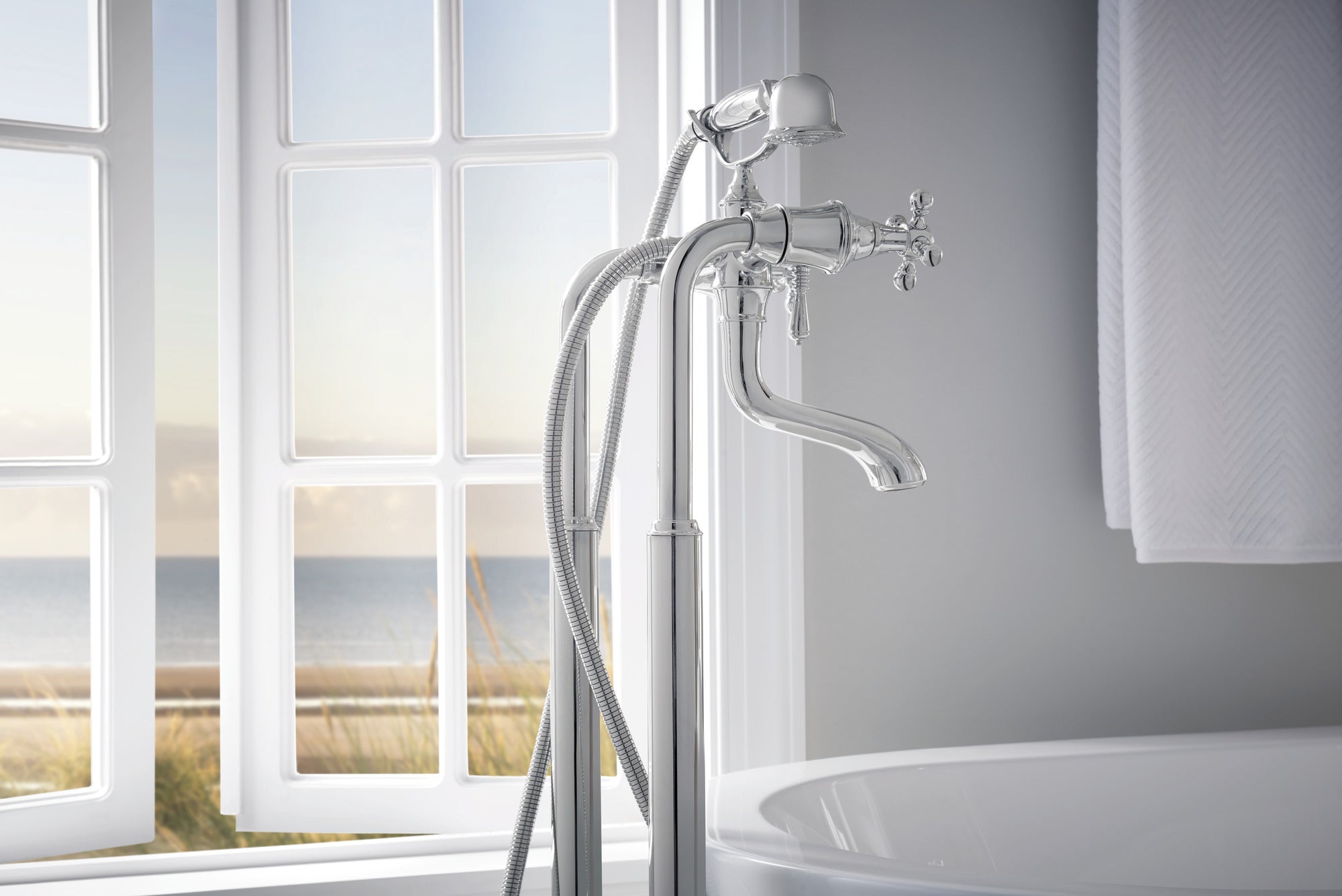 chrome tub filler trim kit