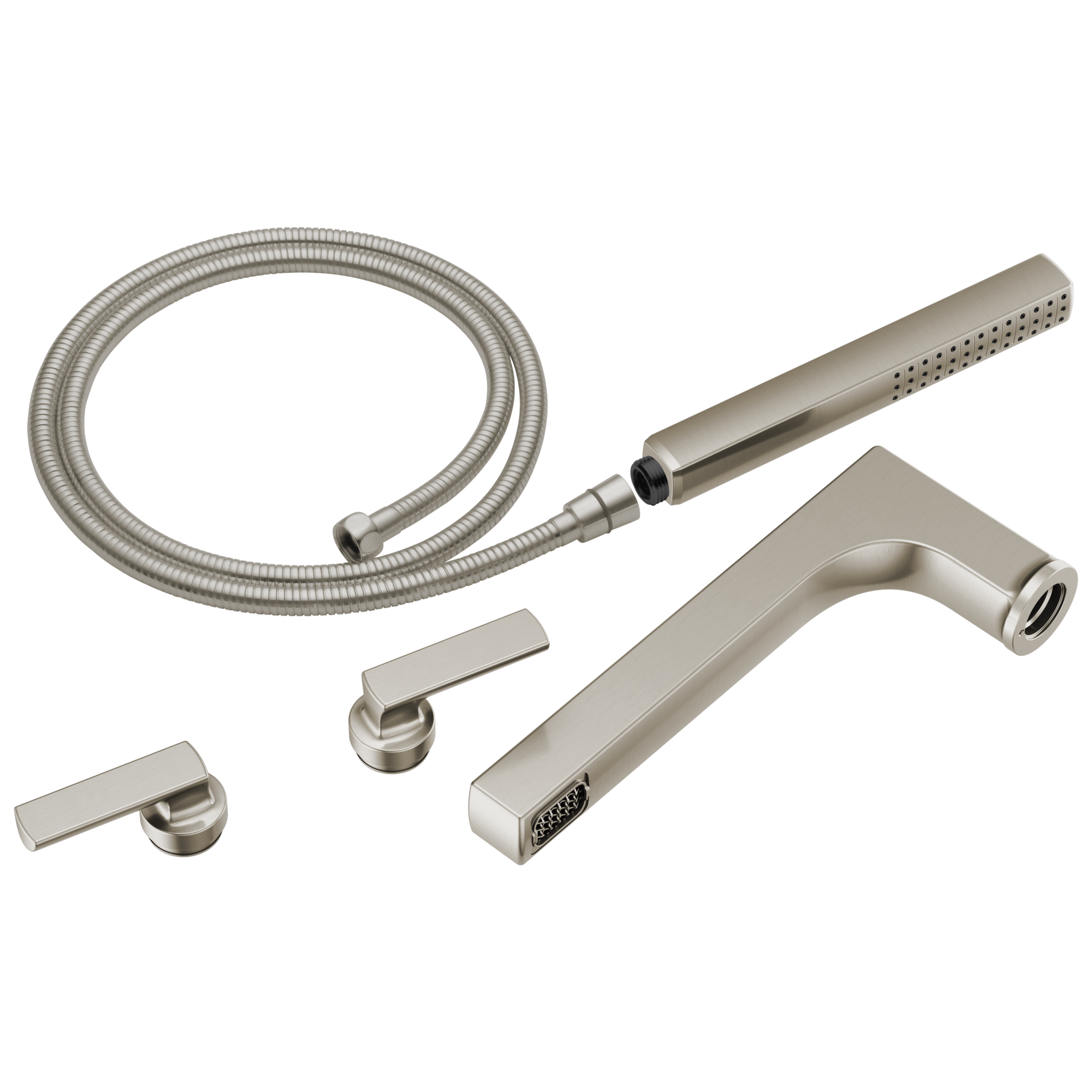 luxe nickel tub filler trim kit
