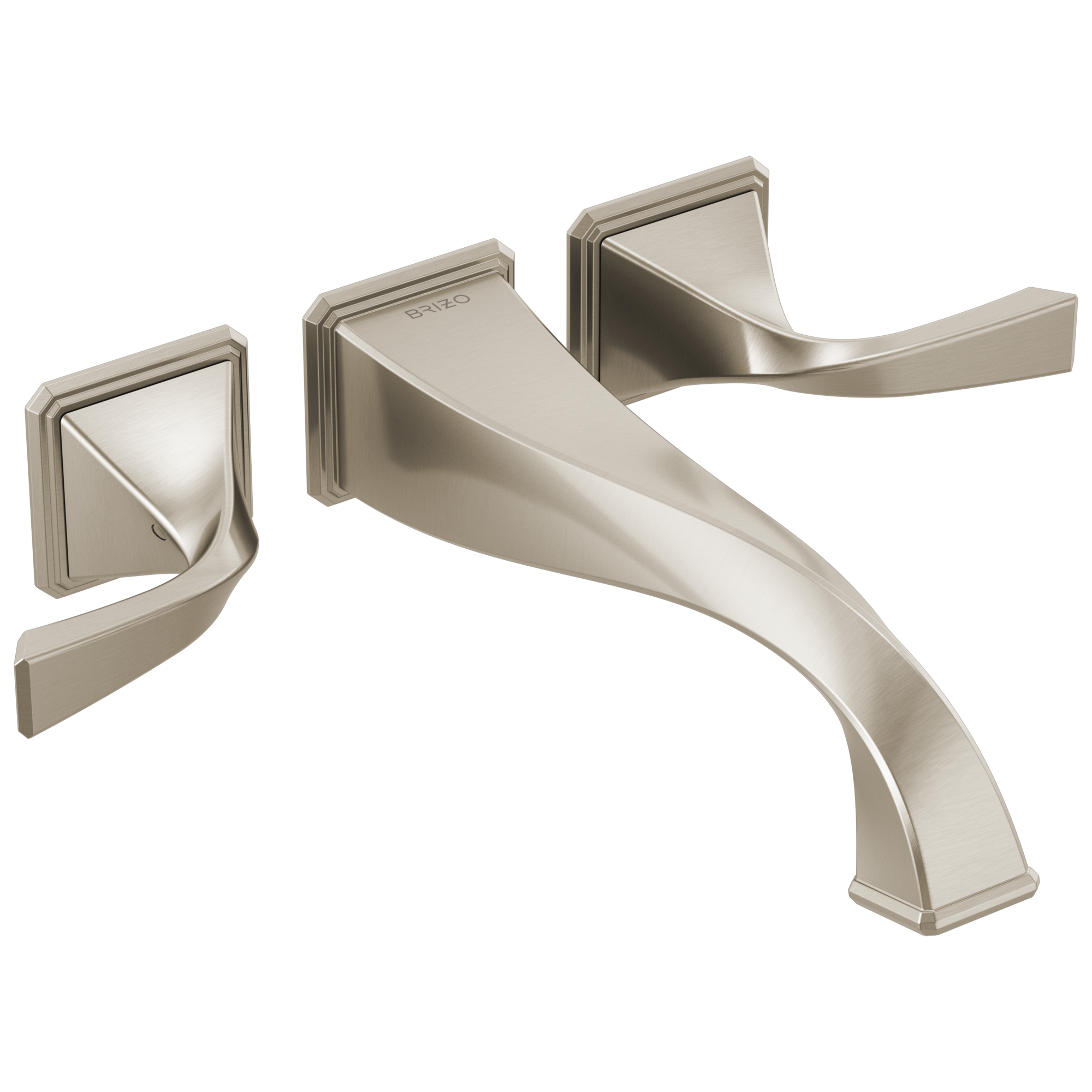 brushed nickel tub filler