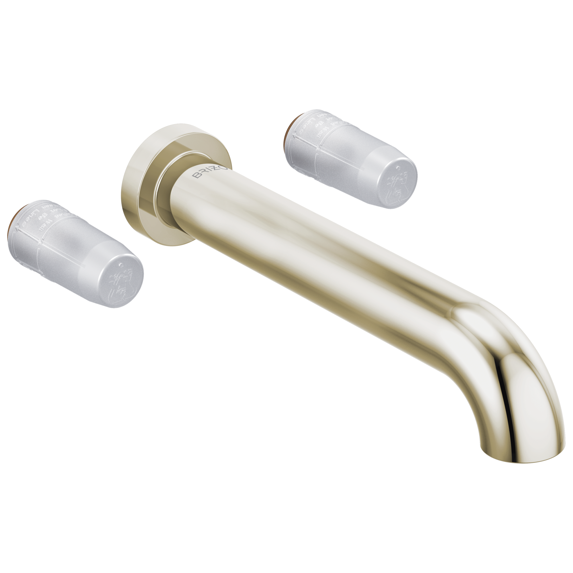 polished nickel tub filler