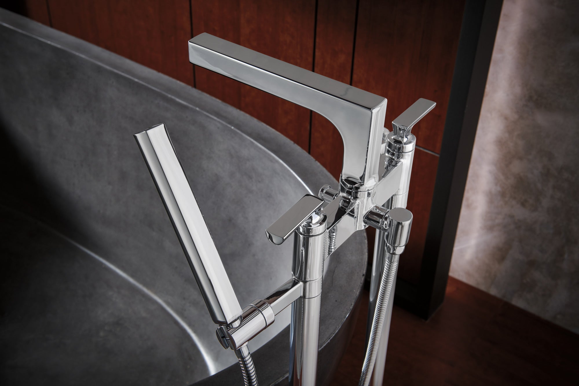 chrome tub filler unions