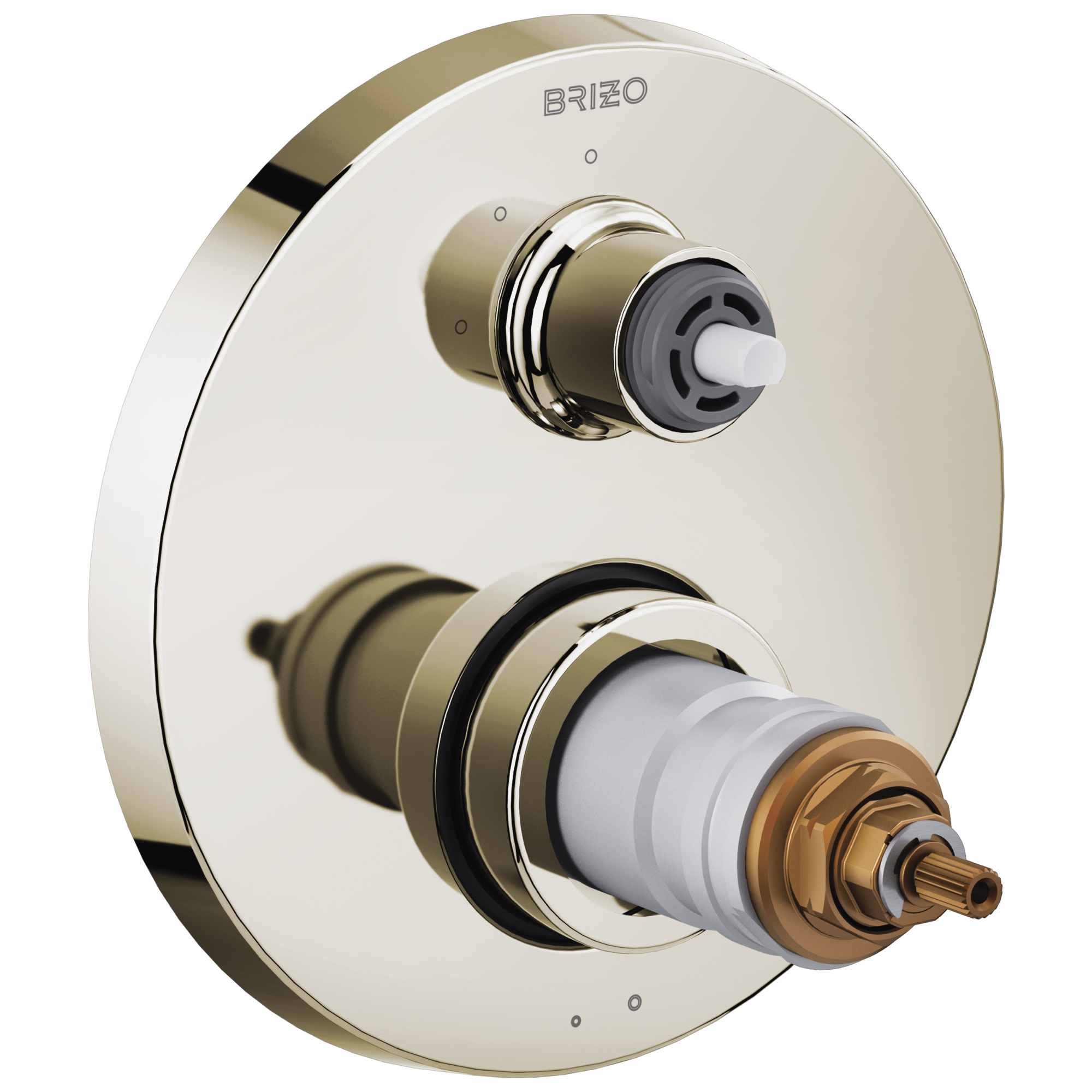 Brizo Litze TempAssure Thermostatic Valve with 3-Function Diverter Trim - Less Handles