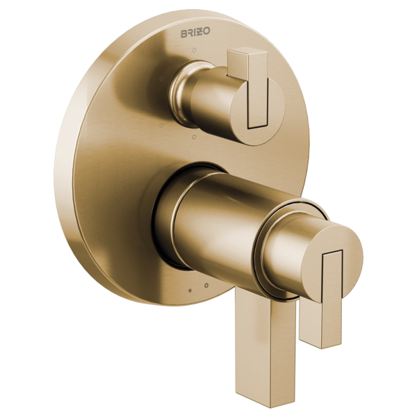 Brizo Litze TempAssure Thermostatic Valve with 6-Function Diverter Trim - Less Handles
