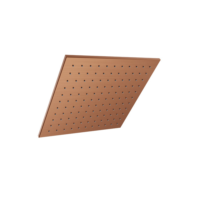 Baril Shower Components Square 12 inch Anti-Limestone Shower Head