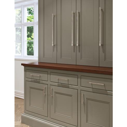 polished nickel appliance pull