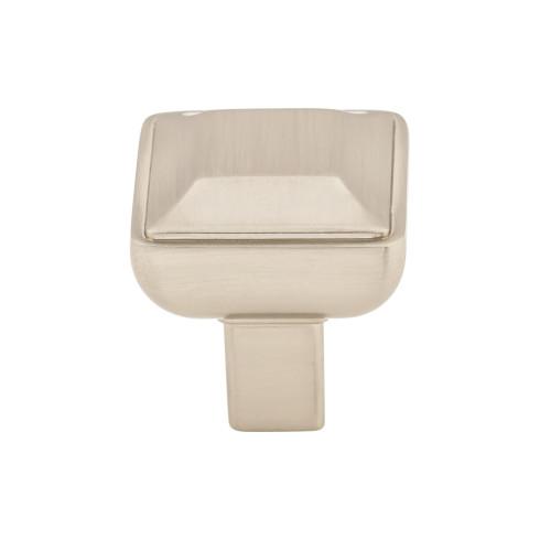 brushed satin nickel knob