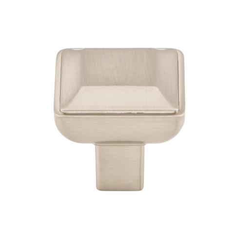 brushed satin nickel knob