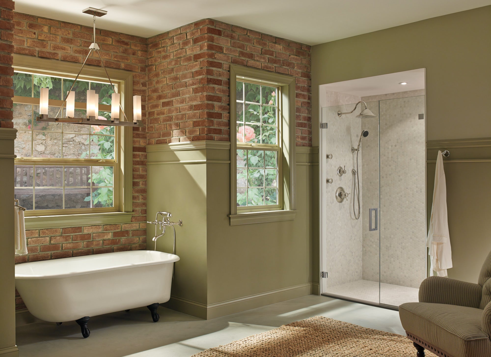 polished nickel tub filler trim kit